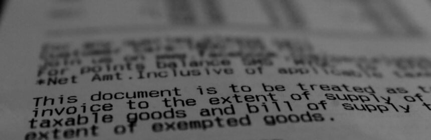 Photo invoice text